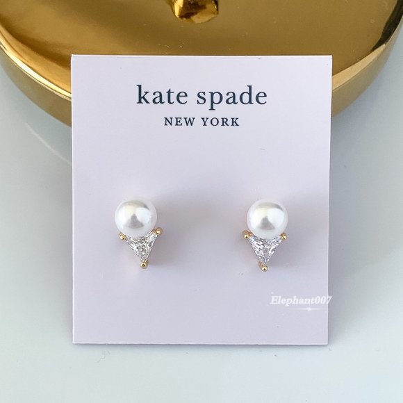 Kate Spade pearl crystal earrings